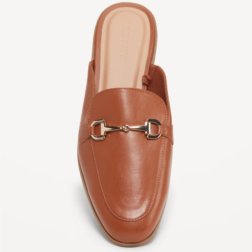 Women's Tan Leather Mules